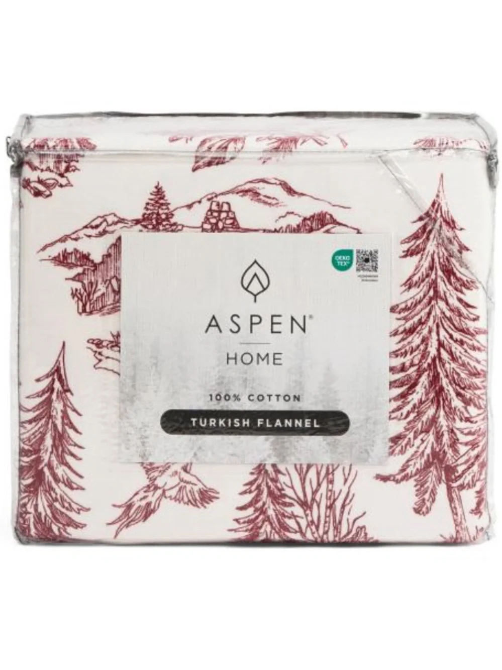 Aspen Floral Turkish Flannel Sheet Set